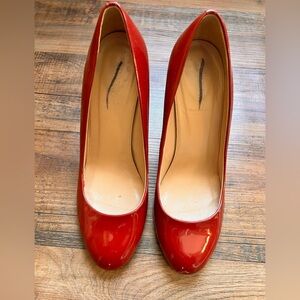 J. Crew Red Patent Leather Heels